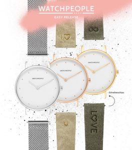 Uhren von Watchpeople mit Wechselmöglichkeit